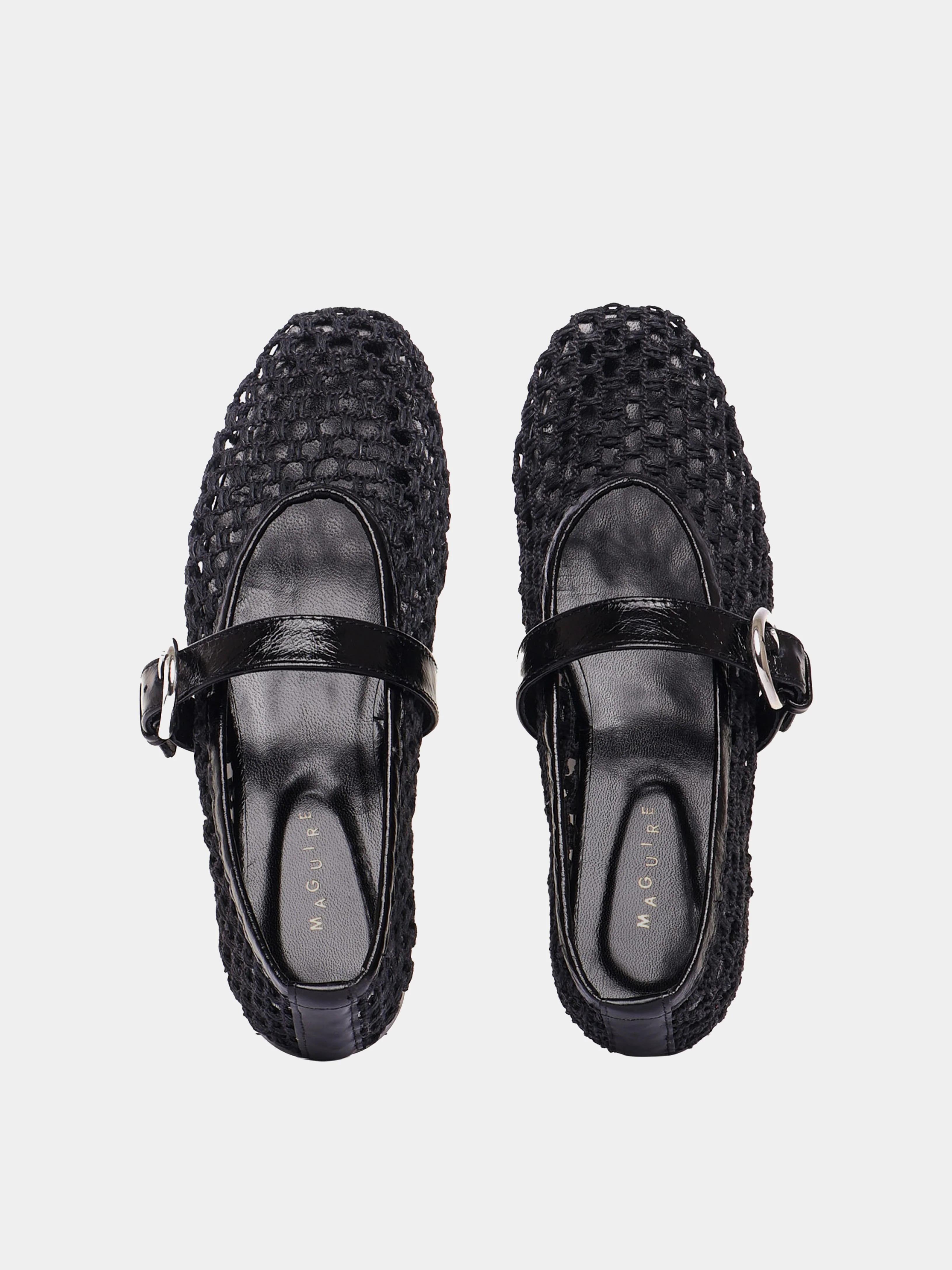 Aveiro Black Woven Ballerina - Image 5