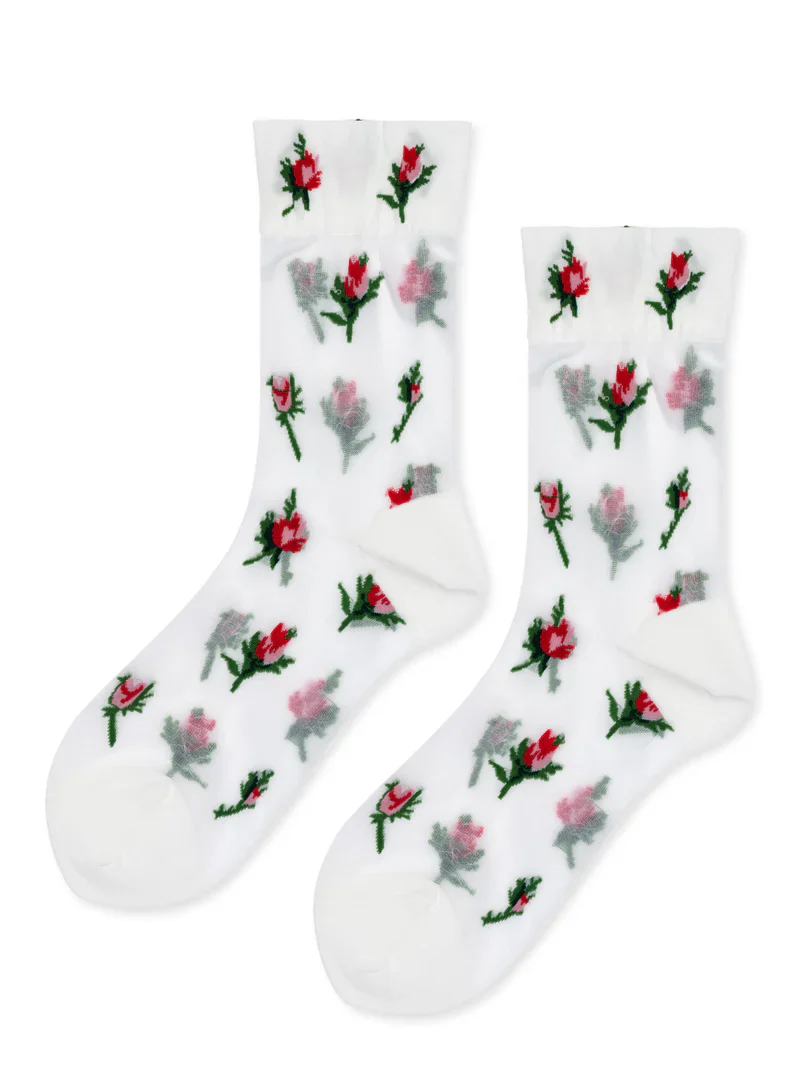 Rosebud Sheer Crew White - Image 3